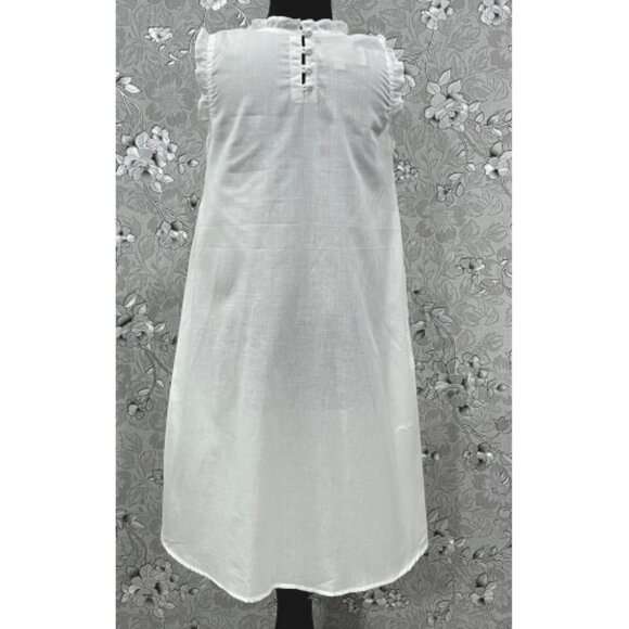 SoieRose Girls Victorian Cotton Heirloom Dress with Red Smocking – SR-1238 - Picture 5 of 6